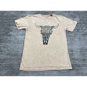 Lotus Fashion Shirt Small‎ Wild West Cowboys Vintage Wash Distressed Graphic